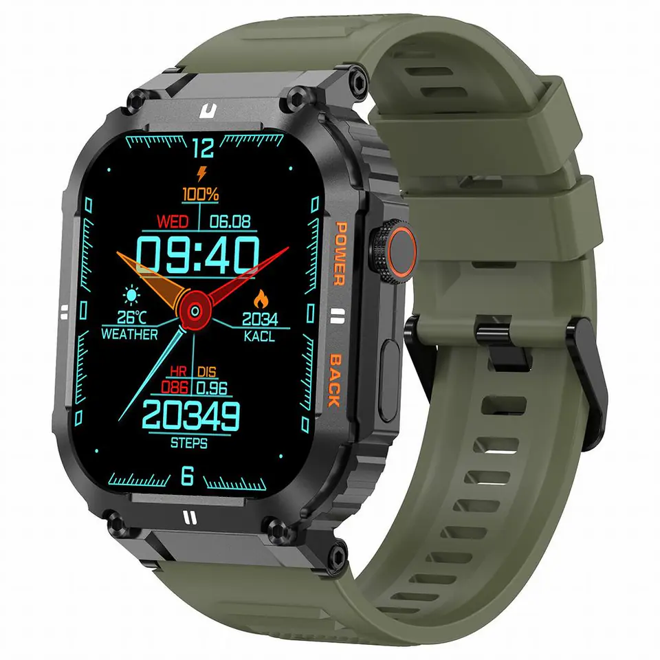 ⁨SMARTWATCH MĘSKI Gravity GT6-6 - WYKONYWANIE POŁĄCZEŃ, MONITOR SNU (sg020f)⁩ w sklepie Wasserman.eu