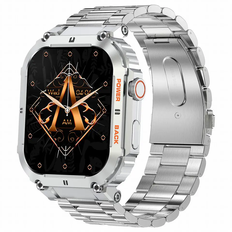 SMARTWATCH MĘSKI Gravity GT6-7 - WYKONYWANIE POŁĄCZEŃ, MONITOR SNU (sg020g) w sklepie Wasserman.eu