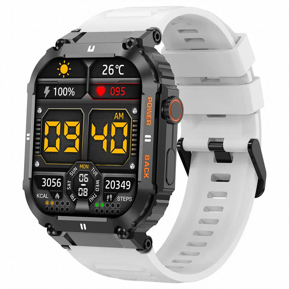 SMARTWATCH MĘSKI Gravity GT6-8 - WYKONYWANIE POŁĄCZEŃ, MONITOR SNU (sg020h) w sklepie Wasserman.eu
