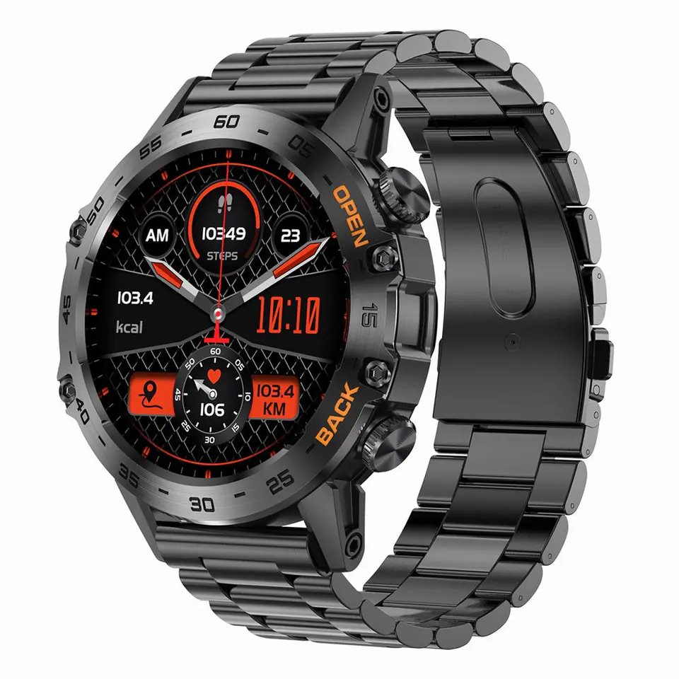 ⁨SMARTWATCH MĘSKI Gravity GT9-2 - WYKONYWANIE POŁĄCZEŃ, CIŚNIENIOMIERZ (sg021b)⁩ w sklepie Wasserman.eu