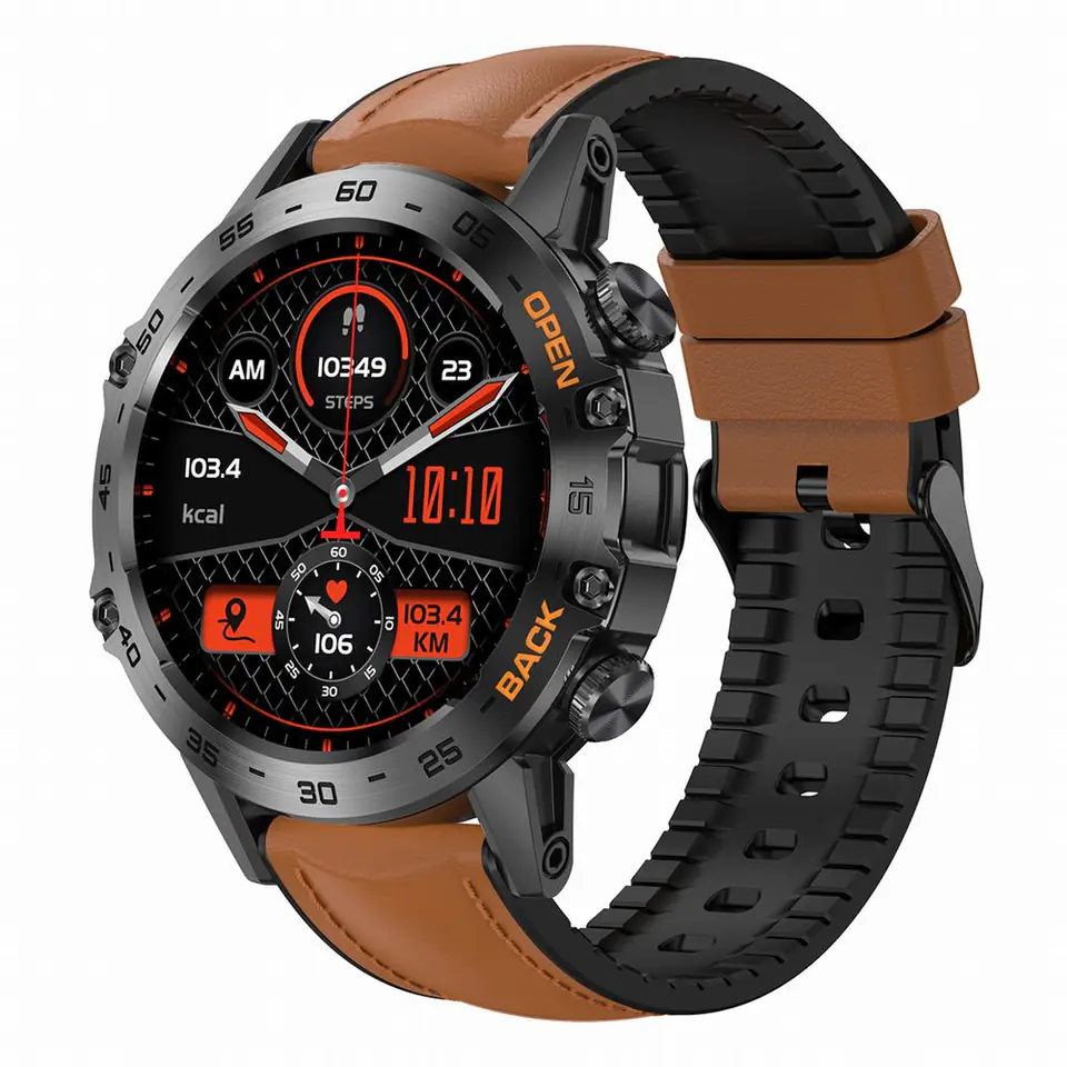 ⁨SMARTWATCH MĘSKI Gravity GT9-7 - WYKONYWANIE POŁĄCZEŃ, CIŚNIENIOMIERZ (sg021g)⁩ w sklepie Wasserman.eu