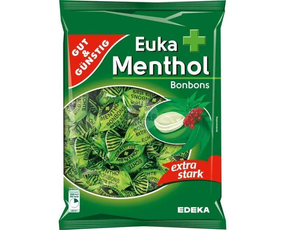 ⁨G&G Cukierki Miętowo-Eukaliptusowe Ekstra Mocne 300 g⁩ w sklepie Wasserman.eu