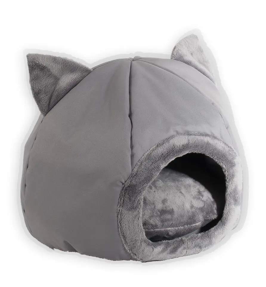 ⁨GO GIFT cat bed - grey - 40x40x34 cm⁩ at Wasserman.eu