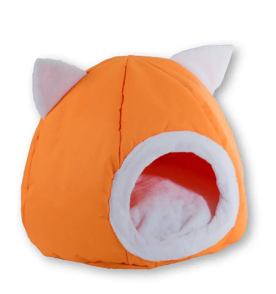 ⁨GO GIFT cat bed - orange - 40x40x34 cm⁩ at Wasserman.eu