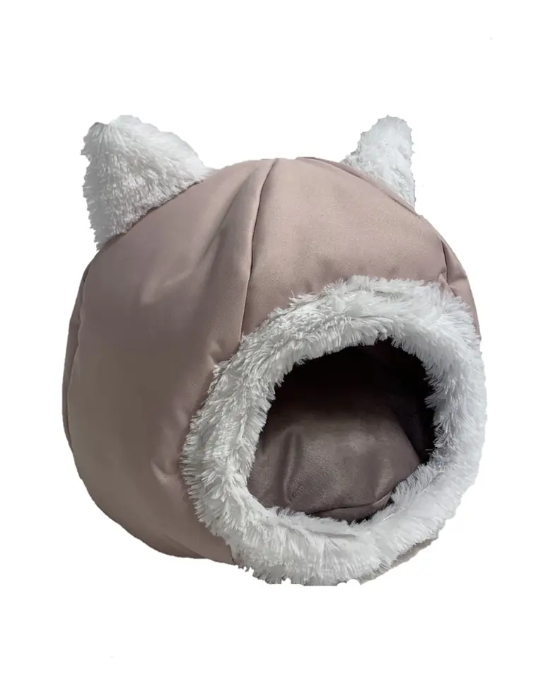 ⁨GO GIFT cat bed - beige - 40x40x34 cm⁩ at Wasserman.eu