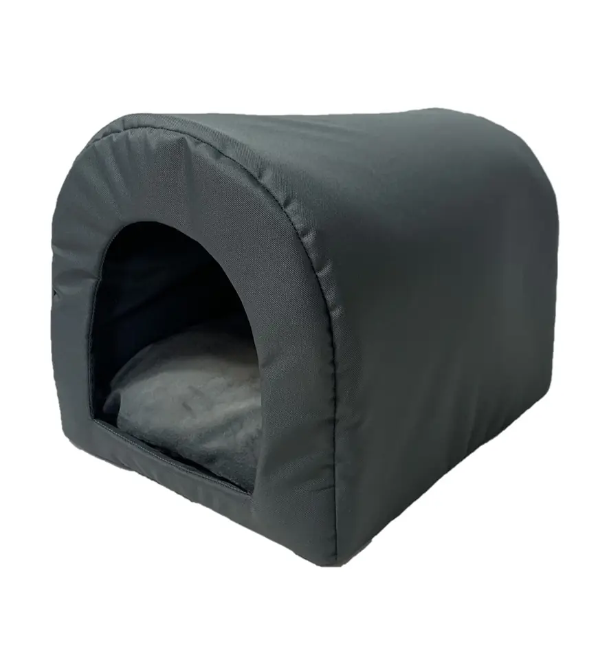 ⁨GO GIFT Dog and cat cave bed - graphite - 40 x 33 x 29 cm⁩ at Wasserman.eu