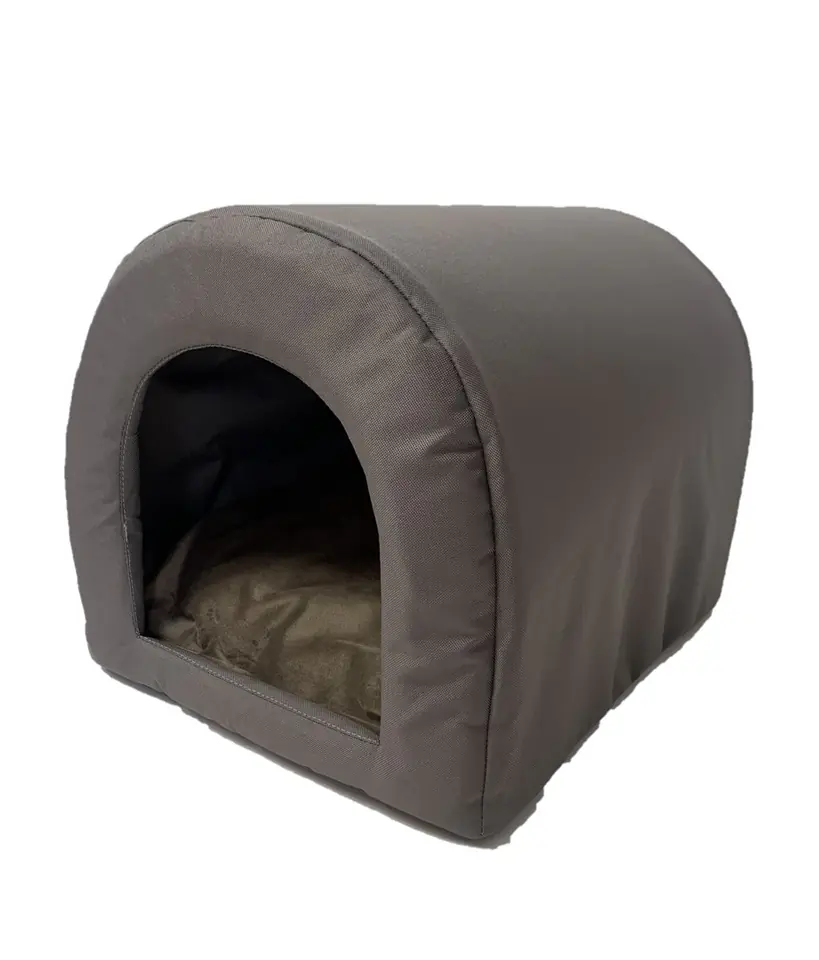 ⁨GO GIFT Dog and cat cave bed - taupe - 40 x 33 x 29 cm⁩ at Wasserman.eu