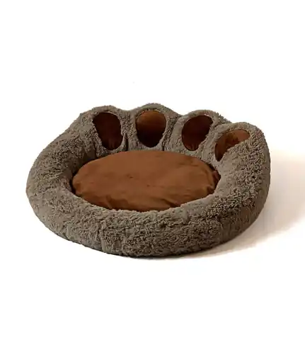 ⁨GO GIFT Dog and cat bed L - brown - 55x55 cm⁩ at Wasserman.eu