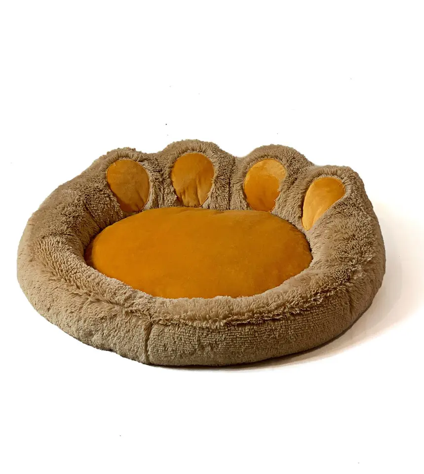 ⁨GO GIFT Dog and cat bed L - camel - 55x55 cm⁩ at Wasserman.eu