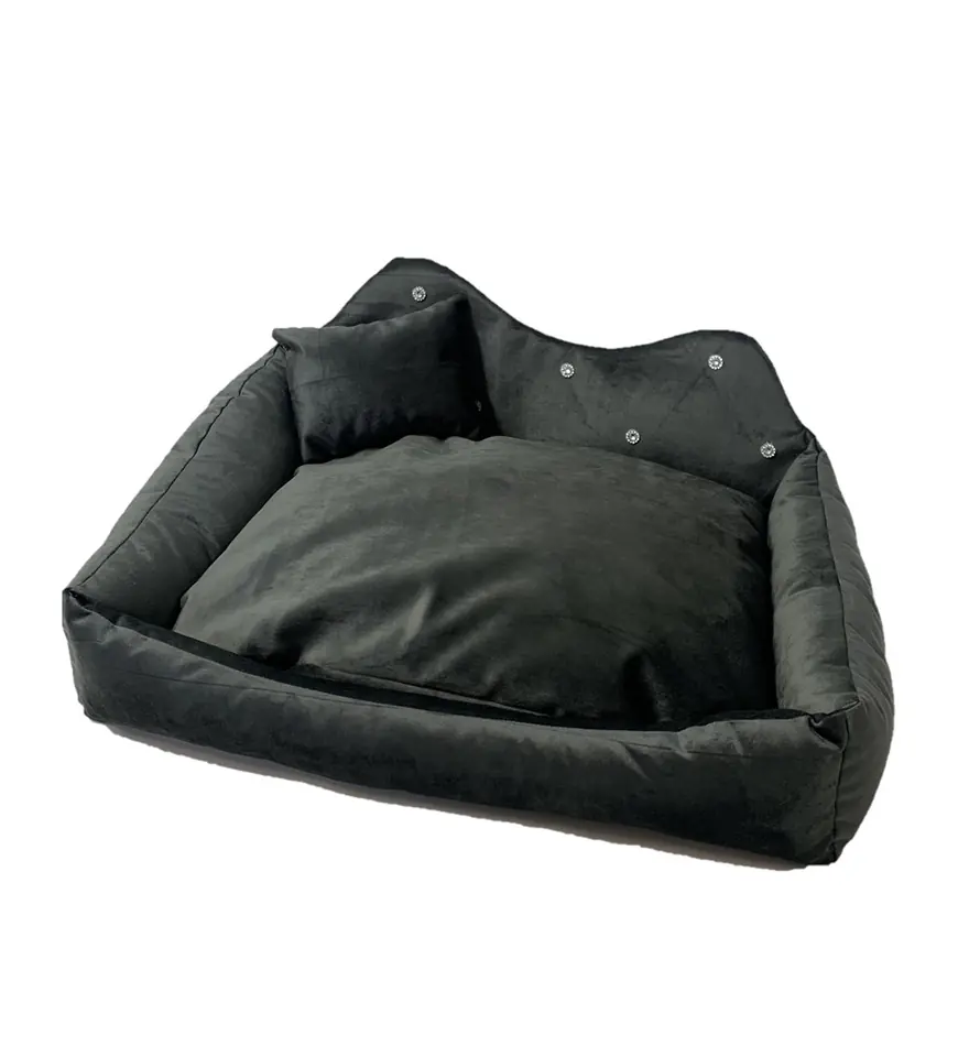 ⁨GO GIFT Prince graphite L - pet bed - 52 x 42 x 10 cm⁩ at Wasserman.eu