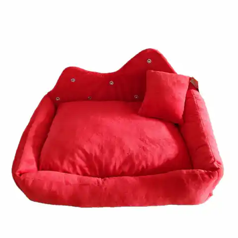 ⁨GO GIFT Pet bed Prince red L - pet bed - 52 x 42 x 10 cm⁩ at Wasserman.eu