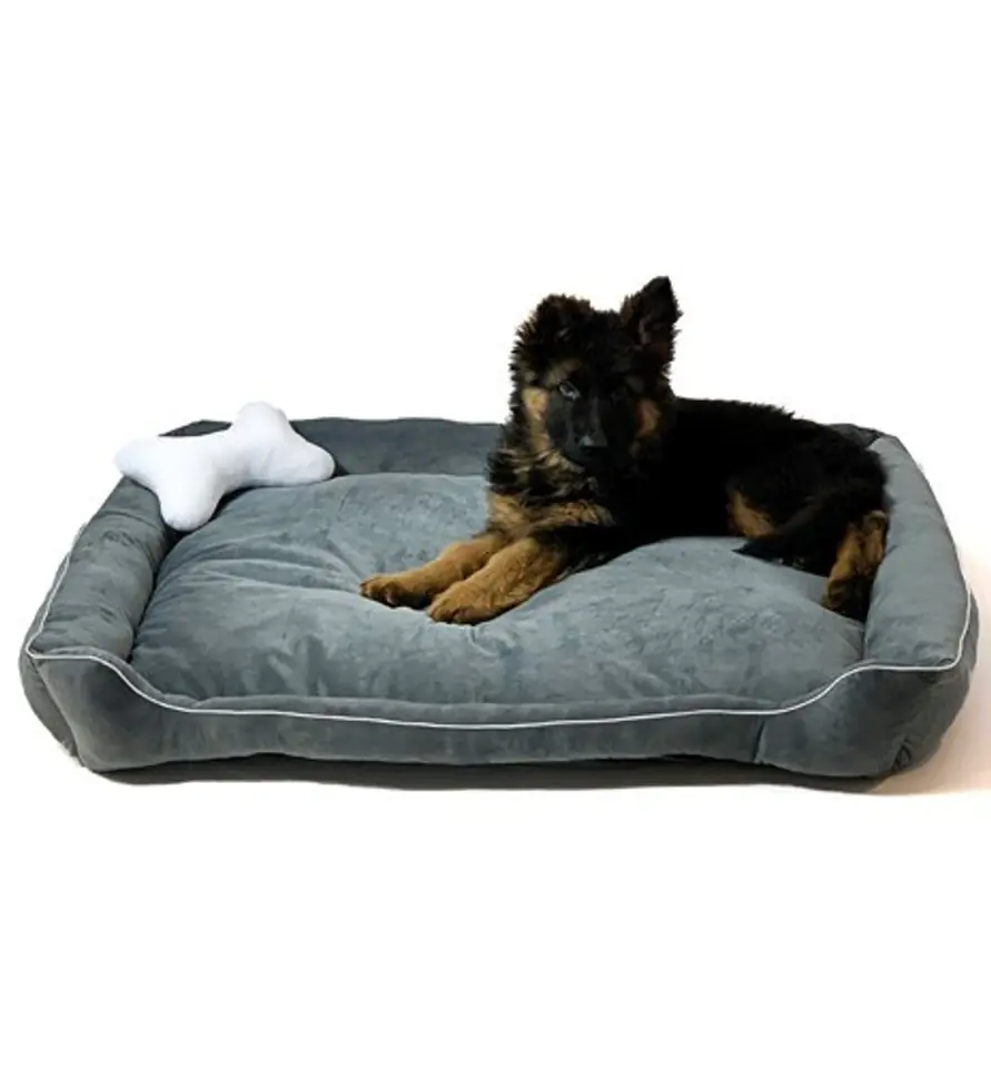 ⁨GO GIFT Lux grey - pet bed - 95 x 70 x 9 cm⁩ at Wasserman.eu