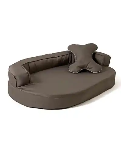 ⁨GO GIFT Oval sofa - pet bed brown - 100 x 65 x 10 cm⁩ at Wasserman.eu