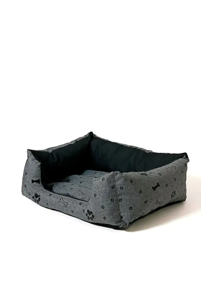 ⁨GO GIFT Dog bed XXL - graphite - 90x63x16 cm⁩ at Wasserman.eu