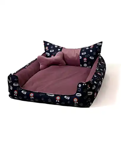 ⁨GO GIFT Dog and cat bed L - pink - 90x75x16 cm⁩ at Wasserman.eu