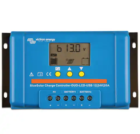 ⁨Victron Energy PWM Duo LCD&USB 12/24V-20A charge controller⁩ at Wasserman.eu