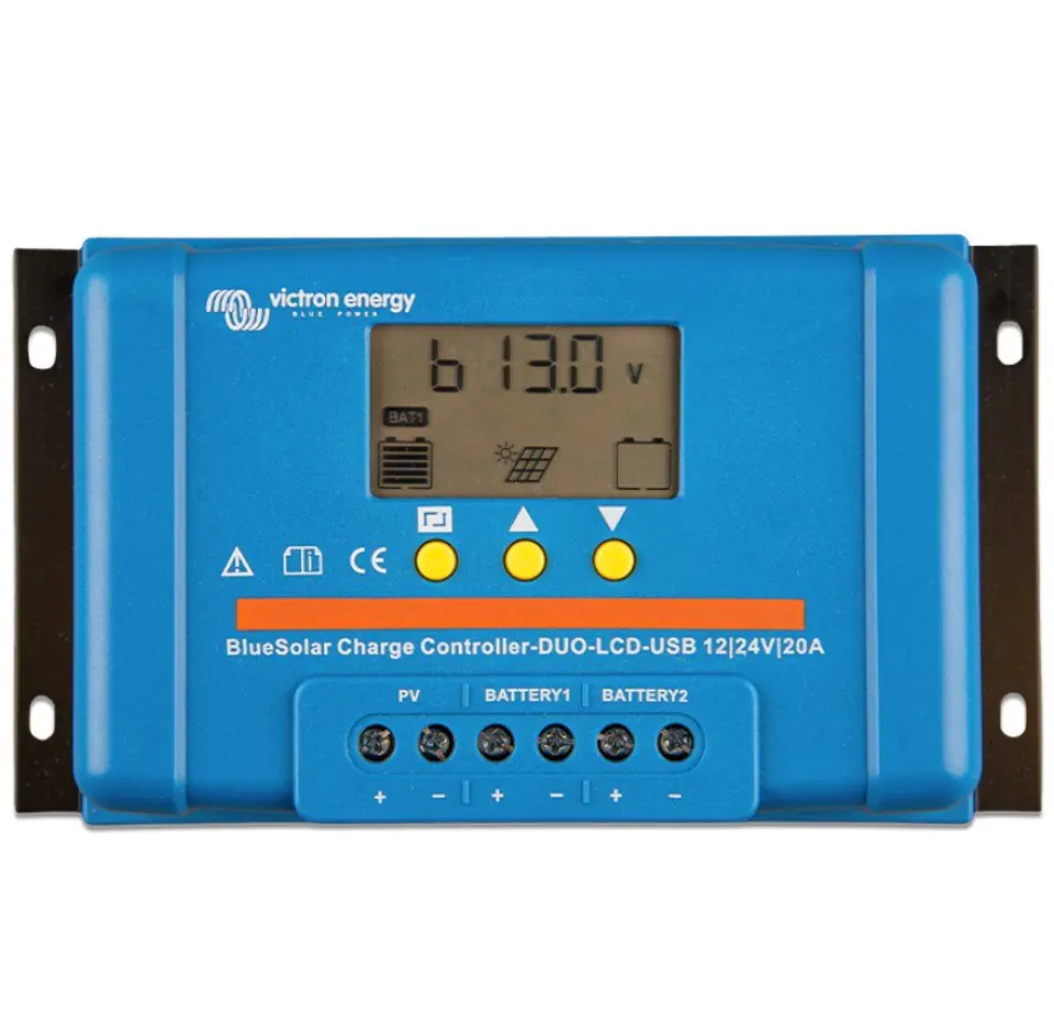 ⁨Victron Energy PWM Duo LCD&USB 12/24V-20A charge controller⁩ at Wasserman.eu