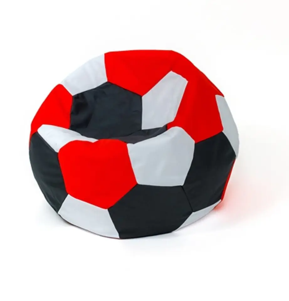 ⁨Sako bag pouffe ball white-black-red L 80 cm⁩ at Wasserman.eu