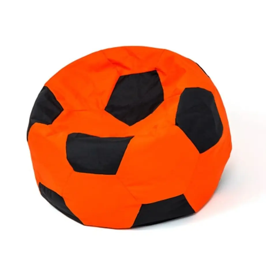 ⁨Sako bag pouf Ball orange-black L 80 cm⁩ at Wasserman.eu