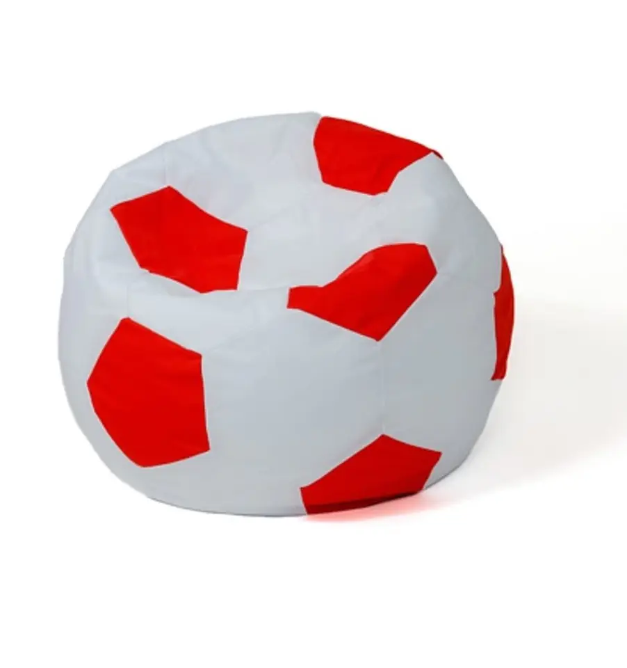 ⁨Sako bag pouf Ball white-red L 80 cm⁩ at Wasserman.eu