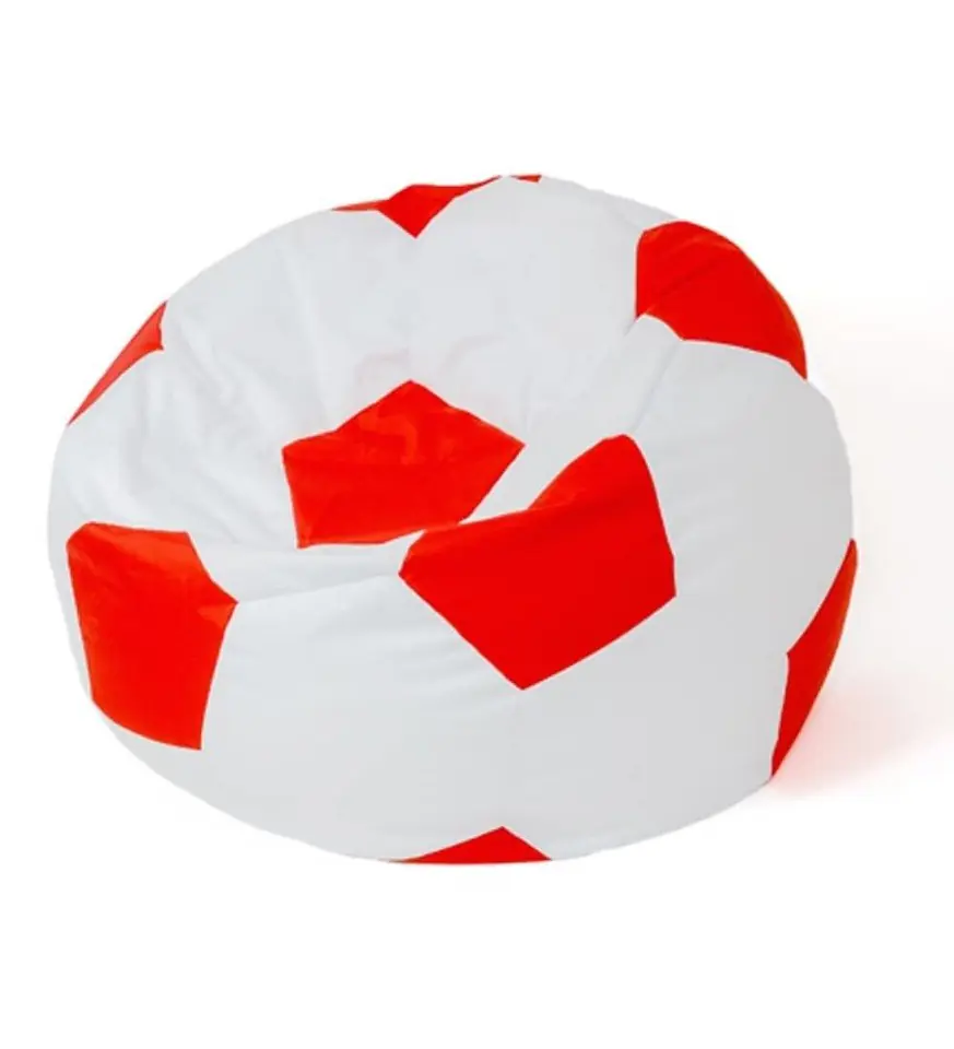 ⁨Sako bag pouf Ball white-red XL 120 cm⁩ at Wasserman.eu