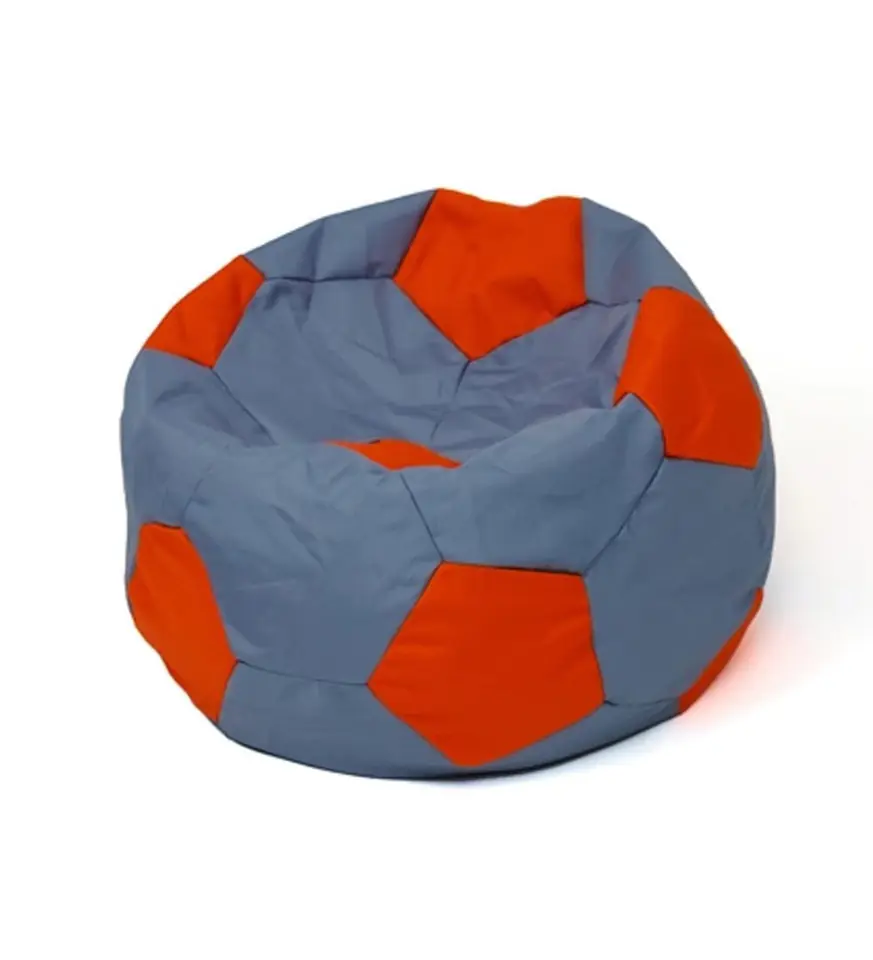 ⁨Soccer Sako bag pouffe grey-red L 80 cm⁩ at Wasserman.eu