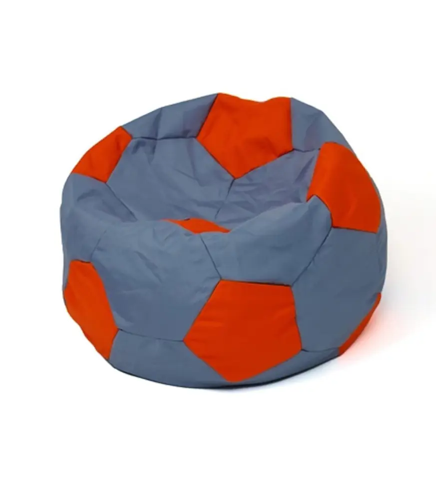 ⁨Soccer Sako bag pouffe grey-red XL 120 cm⁩ at Wasserman.eu