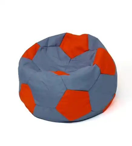 ⁨Soccer Sako bag pouffe grey-red XXL 140 cm⁩ at Wasserman.eu