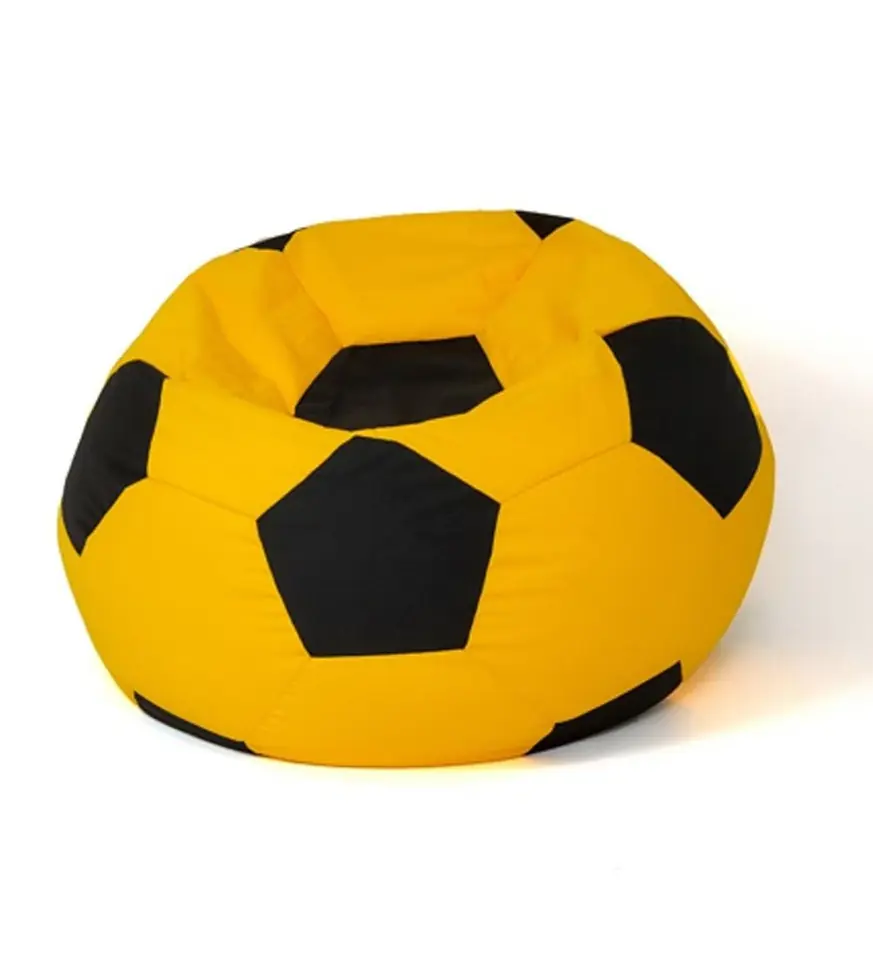 ⁨Soccer Sako bag pouffe yellow-black XXL 140 cm⁩ at Wasserman.eu