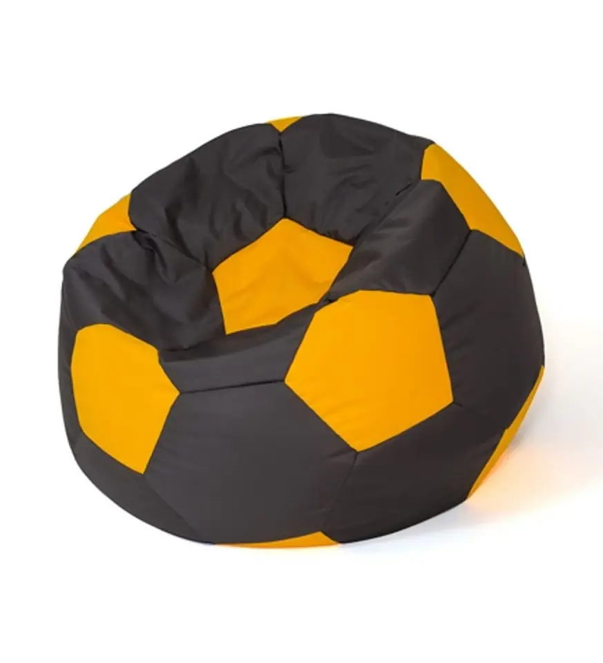 ⁨Sako bag pouffe Ball black-yellow XXL 140 cm⁩ at Wasserman.eu