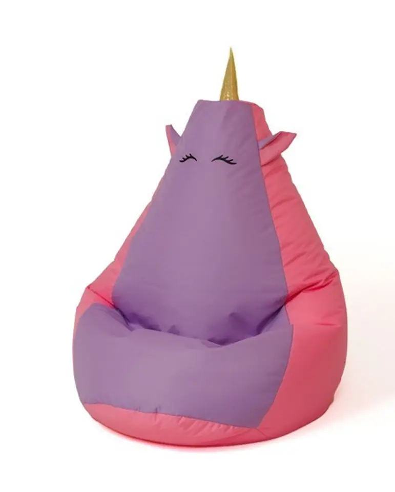 ⁨Sako bag pouf Unicorn pink-purple L 105 x 80 cm⁩ at Wasserman.eu