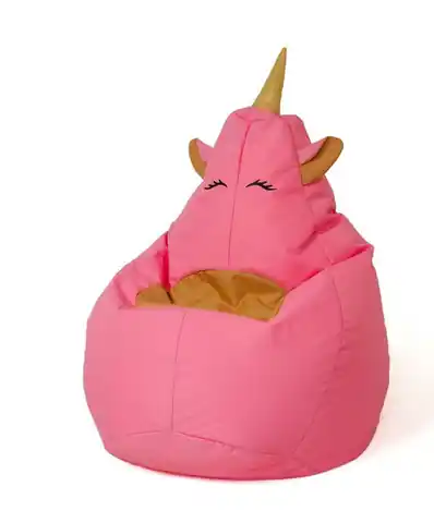⁨Unicorn pink XL 130 x 90 cm Sako bag pouffe⁩ at Wasserman.eu
