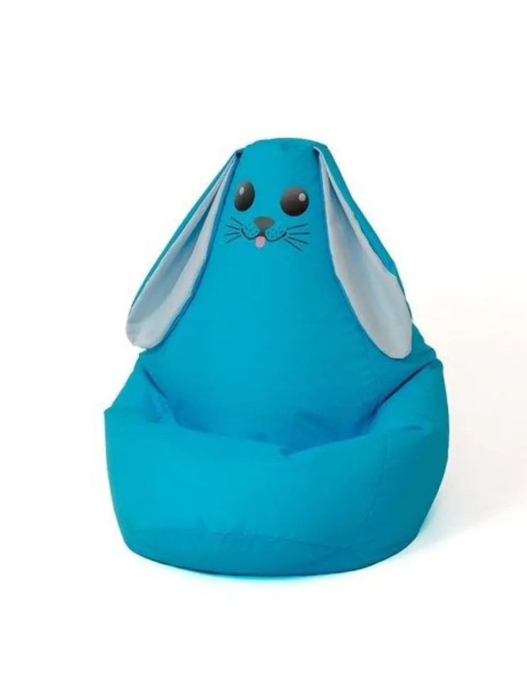 ⁨Sako bag pouf Rabbit blue L 105 x 80 cm⁩ at Wasserman.eu