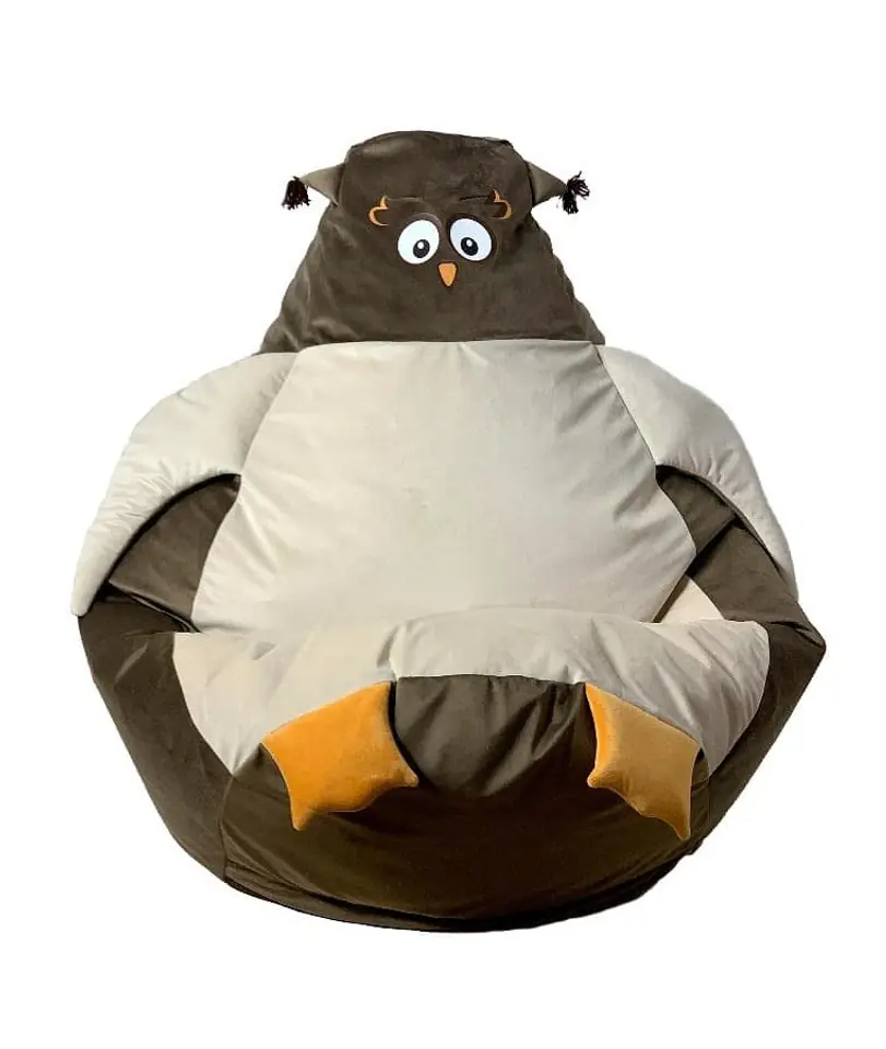 ⁨Sako sack pouffe Sowa brown-beige XL 130 x 90 cm⁩ at Wasserman.eu