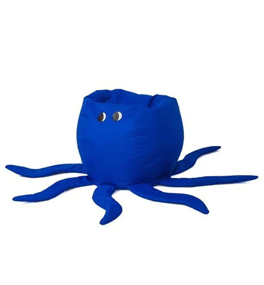 ⁨Octopus blue Sako bag pouffe L 80 x 80 cm⁩ at Wasserman.eu