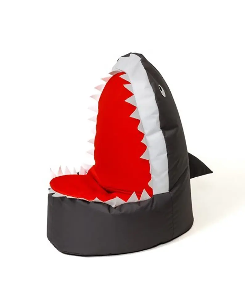 ⁨Sako bag pouf Shark black XXL 100 x 60 cm⁩ at Wasserman.eu