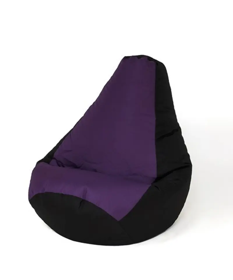 ⁨Sako bag pouffe Pear black-purple L 105 x 80 cm⁩ at Wasserman.eu