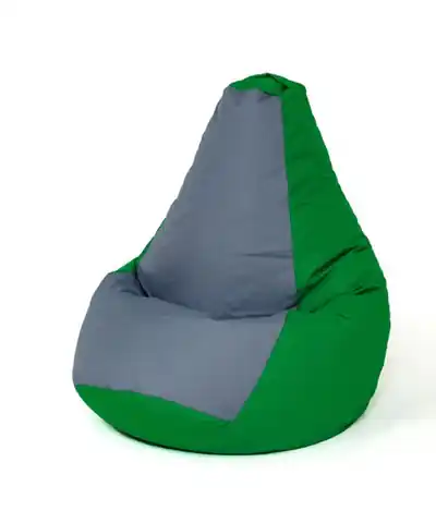 ⁨Sako bag pouffe Pear green-grey L 105 x 80 cm⁩ at Wasserman.eu