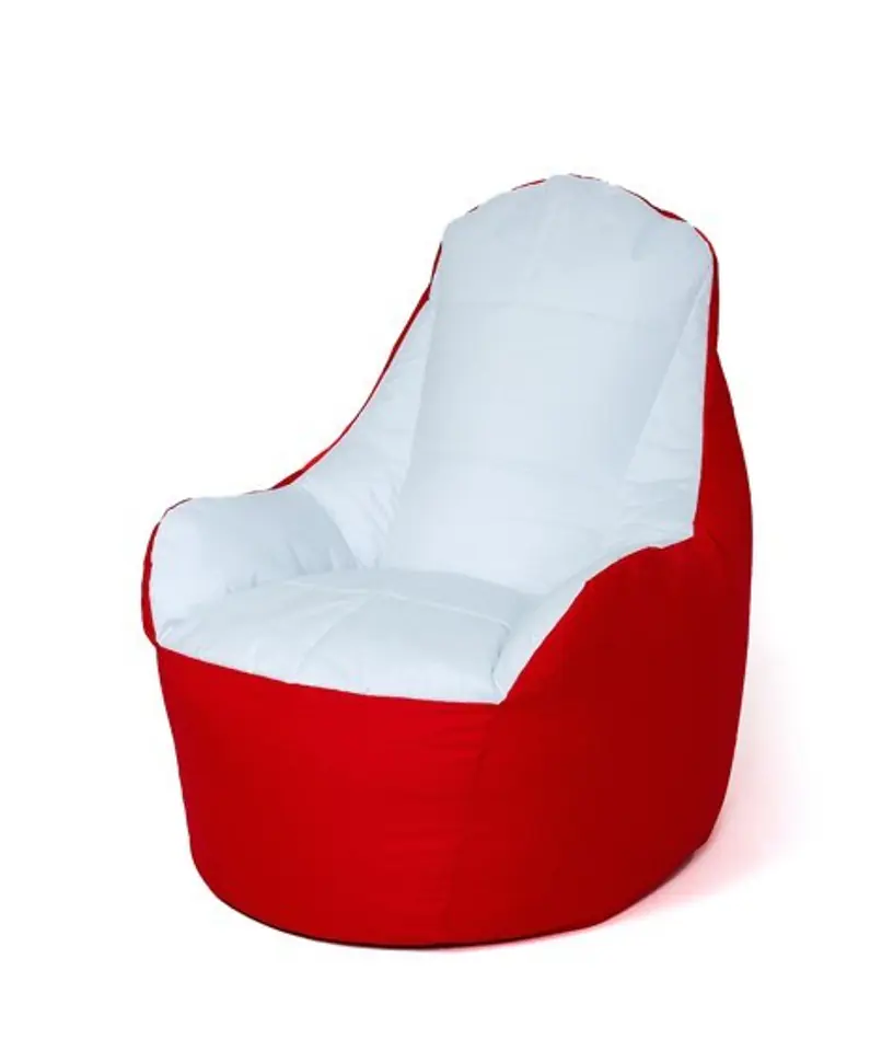 ⁨Sack Sako Boss pouffe red and white XXL 140 x 90 cm⁩ at Wasserman.eu