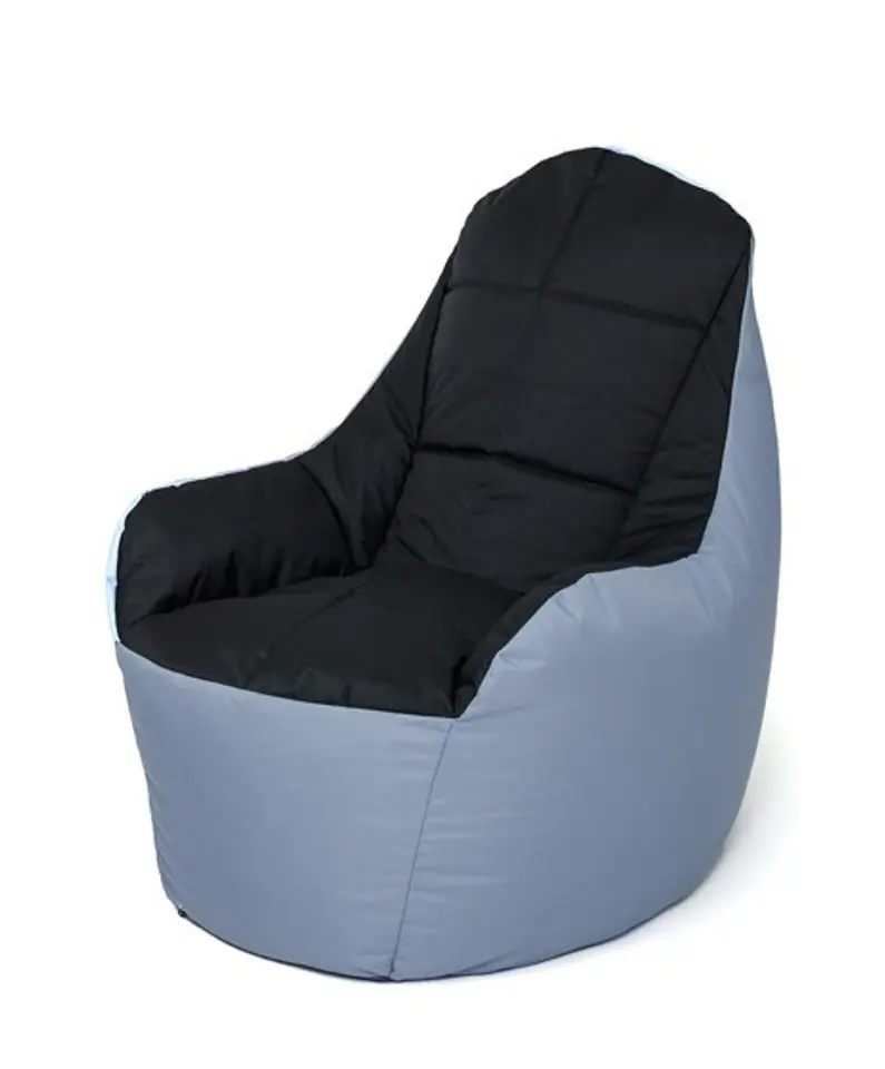 ⁨Sako bag pouffe Boss grey-black XXL 140 x 90 cm⁩ at Wasserman.eu