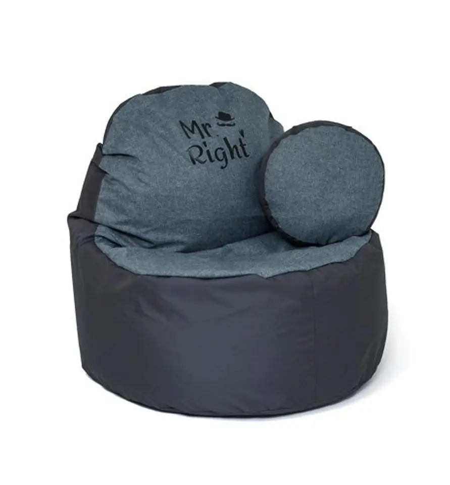 Sako sack pouffe Coffee graphite-grey XXL 120 x 80 cm at Wasserman.eu