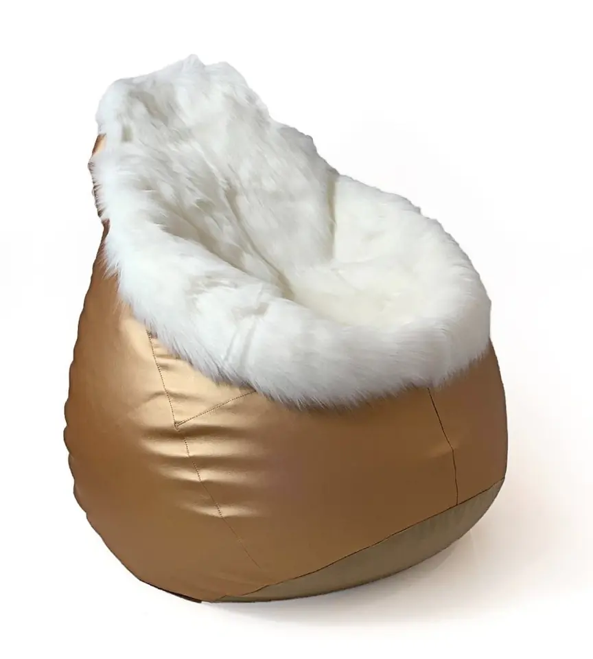 Sako bag pouf Glamour gold XL 120 x 80 cm at Wasserman.eu
