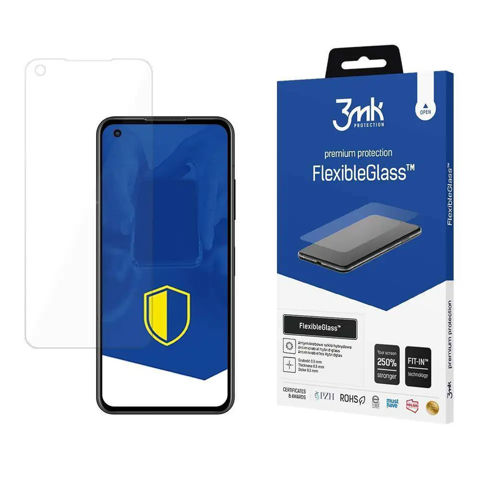 ⁨Szkło Hybrydowe ASUS ZENFONE 10 3mk Flexible Glass Folia Hybrydowa Clear⁩ w sklepie Wasserman.eu