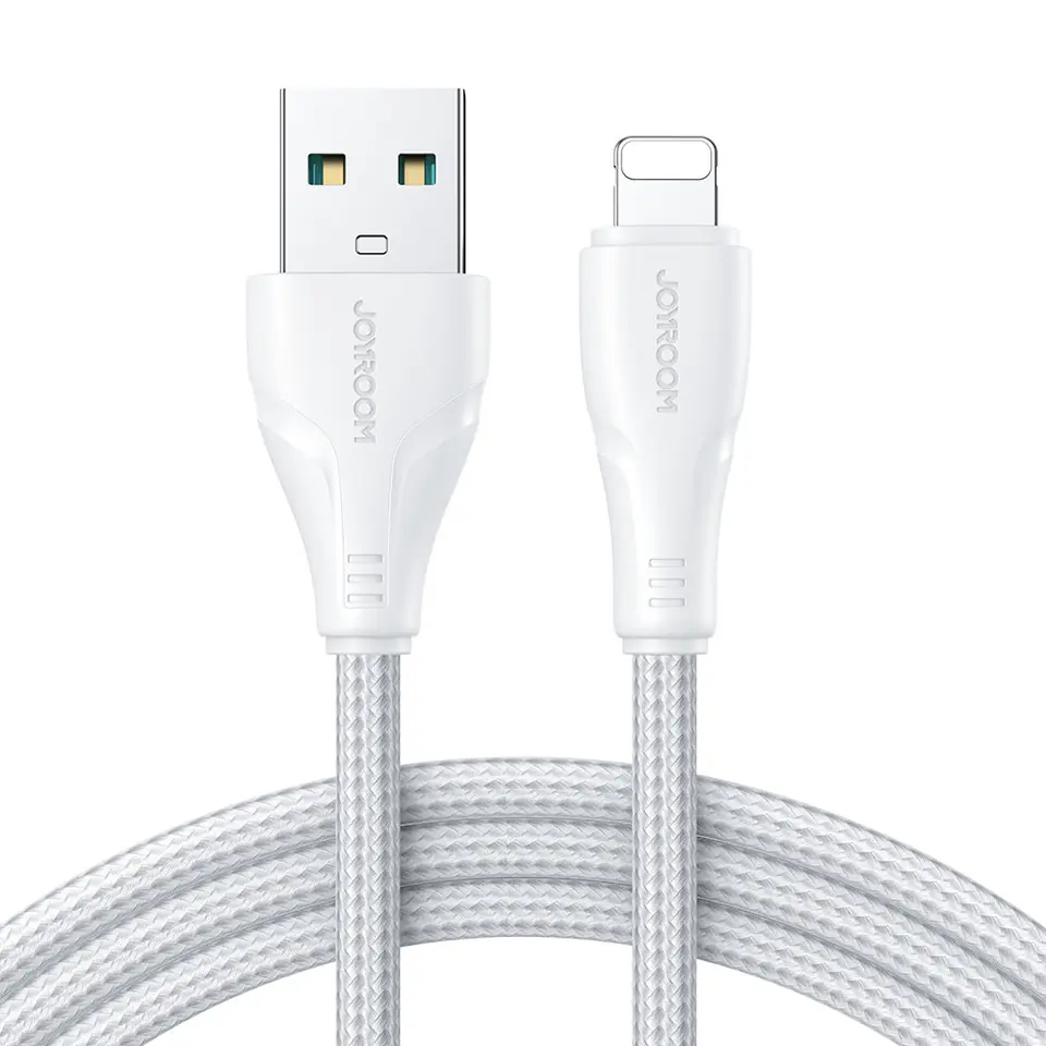 ⁨Przewód kabel iPhone Surpass Series USB - Lightning 2.4 3m biały⁩ w sklepie Wasserman.eu