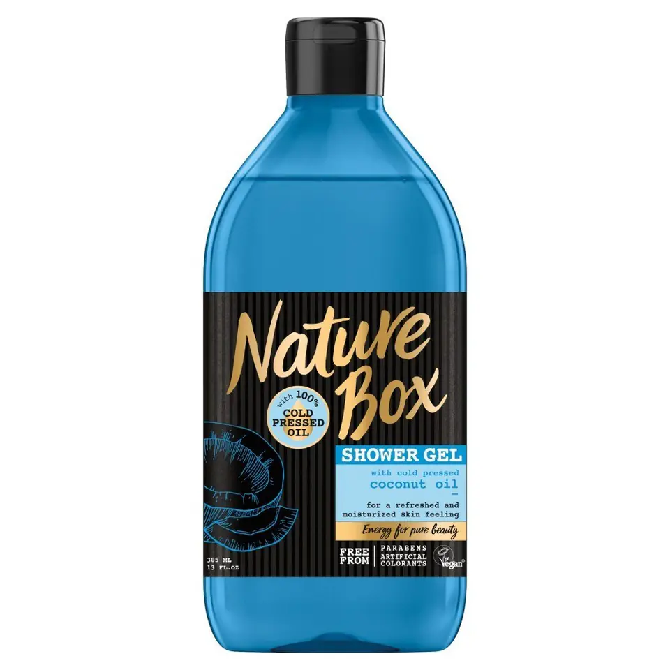 ⁨Nature Box Coconut Oil Żel pod prysznic nawilżający 385ml⁩ w sklepie Wasserman.eu