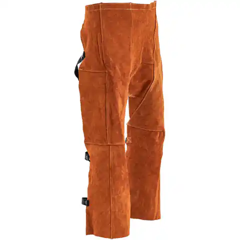 ⁨Spodnie spawalnicze ochronne skórzane rozmiar L⁩ w sklepie Wasserman.eu