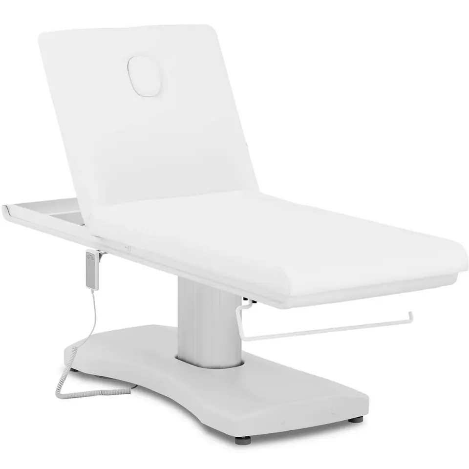 ⁨Łóżko stół leżanka kosmetyczna do masażu elektryczna 175 kg LIMOGES - biała⁩ w sklepie Wasserman.eu