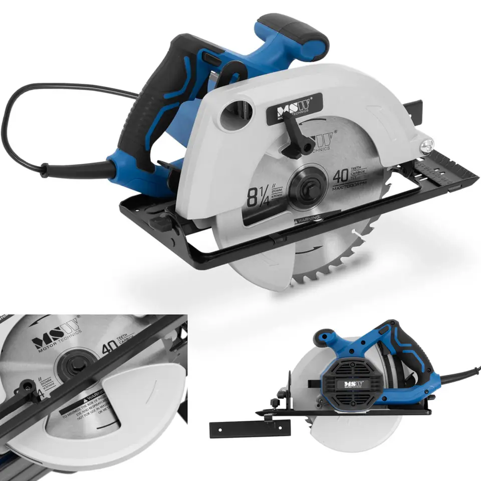 Pilarka piła tarczowa ręczna śr. 210 mm 2000 W 0-45 stopni w sklepie Wasserman.eu
