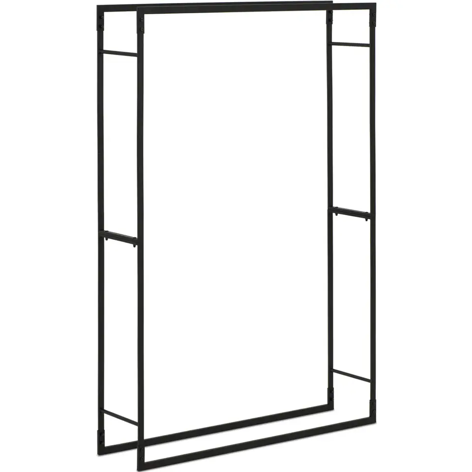 ⁨Stojak na drewno kominkowe metalowy prostokątny LOFT do 45 kg 100 x 25 x 150 cm⁩ w sklepie Wasserman.eu