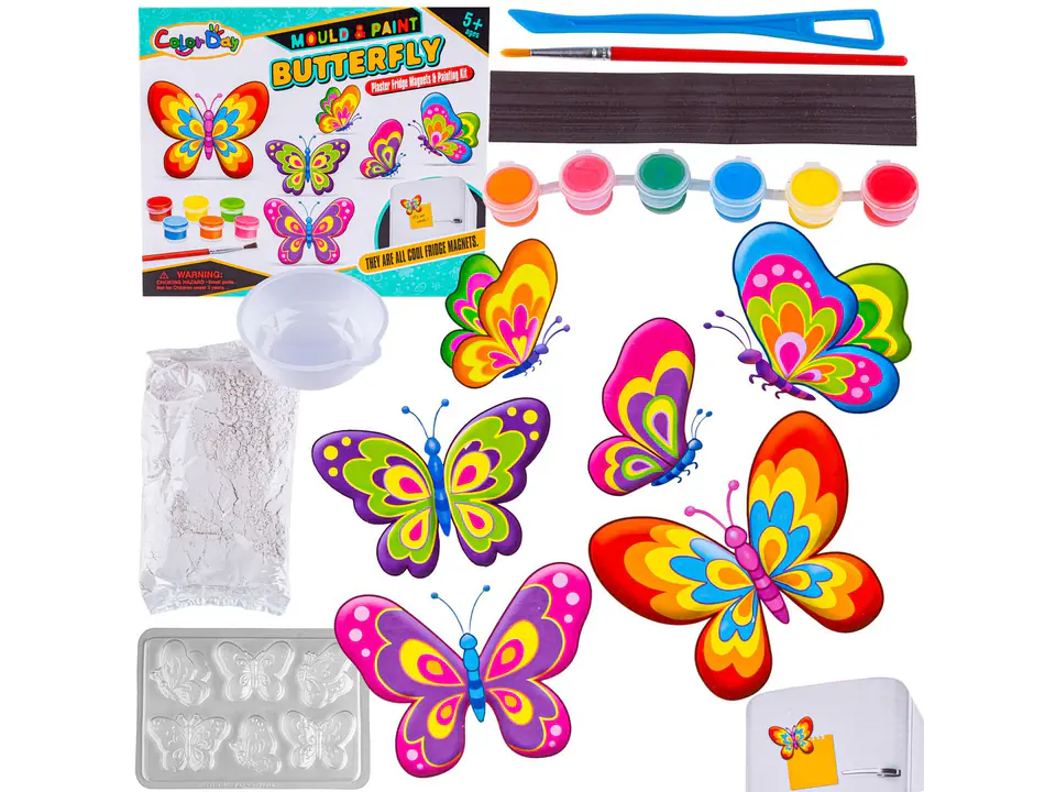 ⁨Creative Set Create a Magnet, DIY Cast COLORFUL BUTTERFLIES DO IT YOURSELF⁩ at Wasserman.eu